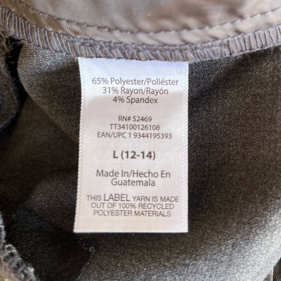 Grey Wide Leg Work Office Trousers - Picture 4 of 5